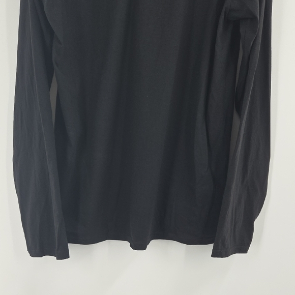 Black Long Sleeve Shirt With Japanese Kyosai Crow/Raven Art NEW - Picture 14 of 16